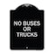 Signmission Driveway No Buses or Trucks Heavy-Gauge Aluminum Architectural Sign, 24" x 18", BS-1824-24128 A-DES-BS-1824-24128 - alternate 1